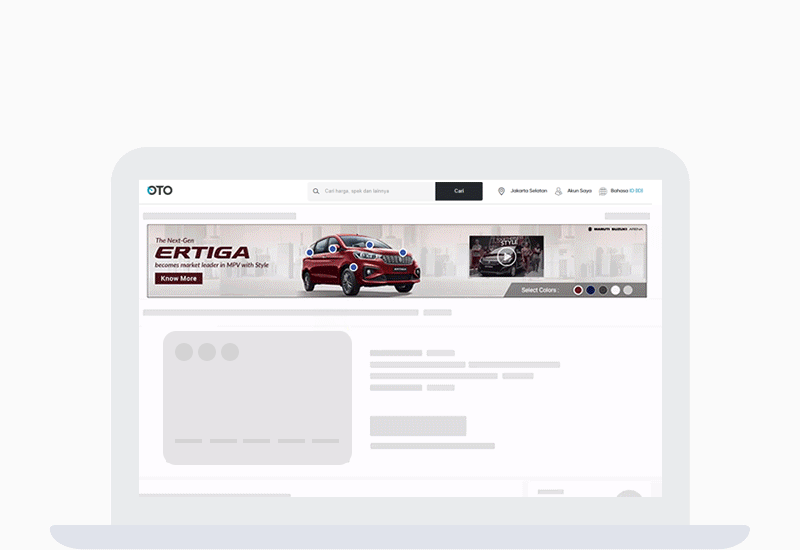 Interactive ad with video
